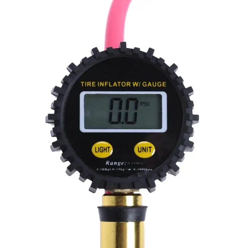 Digital tire inflator gun