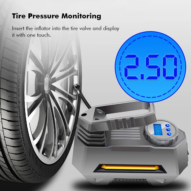 Digital tire compressor