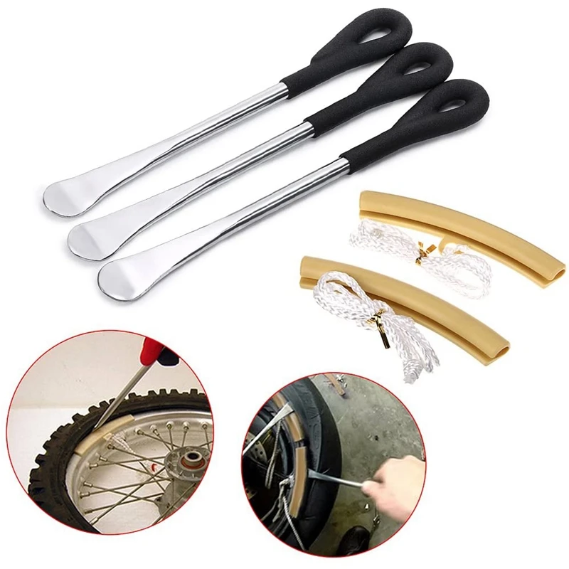 How to use motorcycle tire spoons