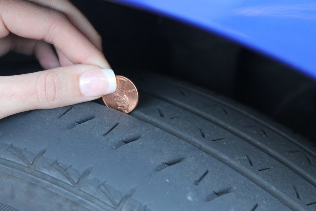 How do you check tires with a penny