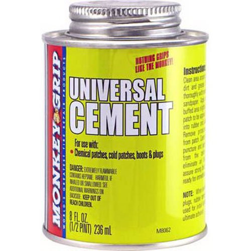 How to use rubber cement on tire