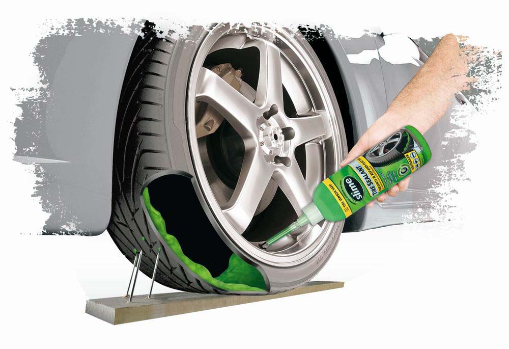 How slime tire sealant works