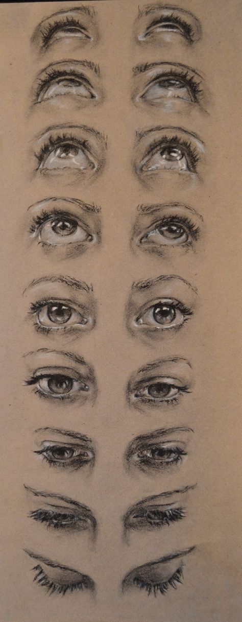 How to draw tired eyes