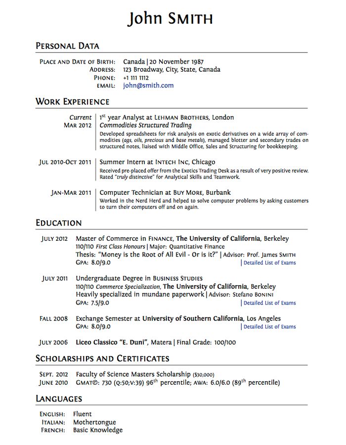 How to write a resume for retired persons