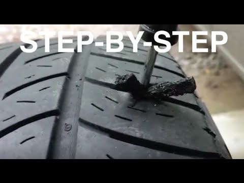 How to repair a hole in tire