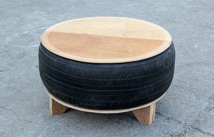 How to make recycled tire chairs