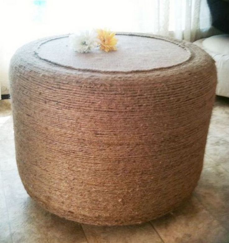 How to make tire ottoman