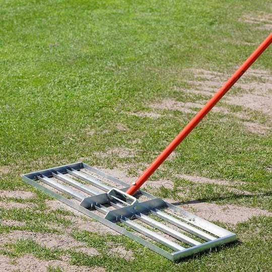 How to get tire tracks out of lawn