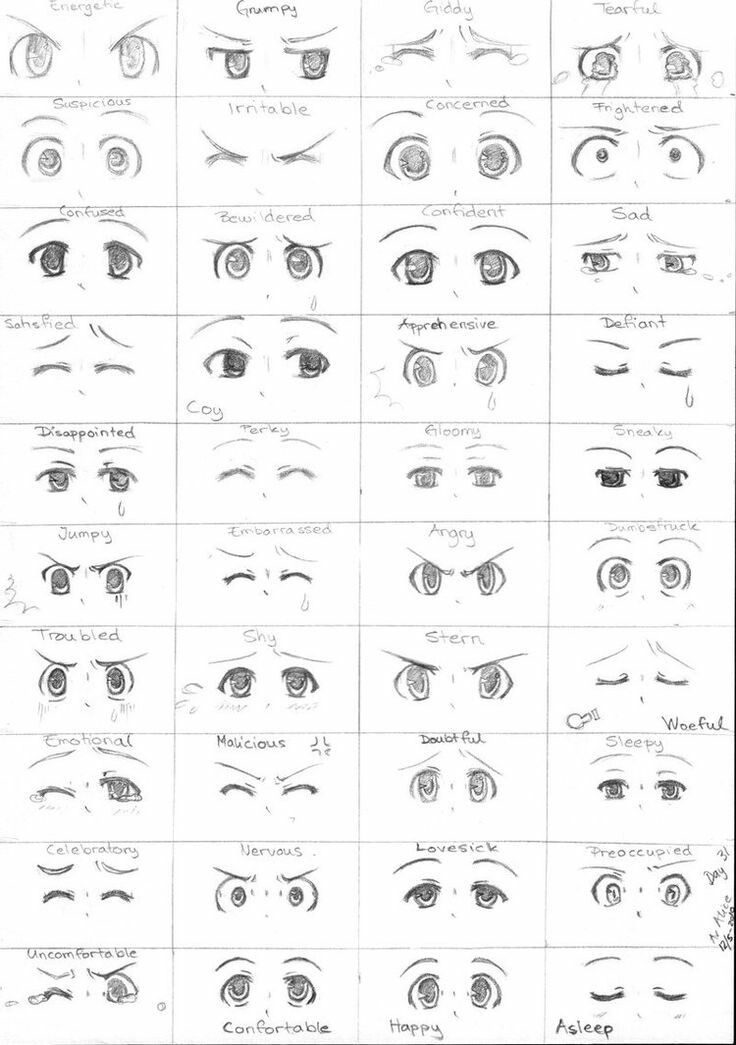 How to draw tired anime eyes