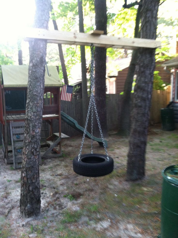 How to tie tire swing