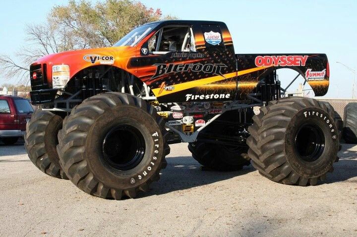 How big are the tires on a monster truck