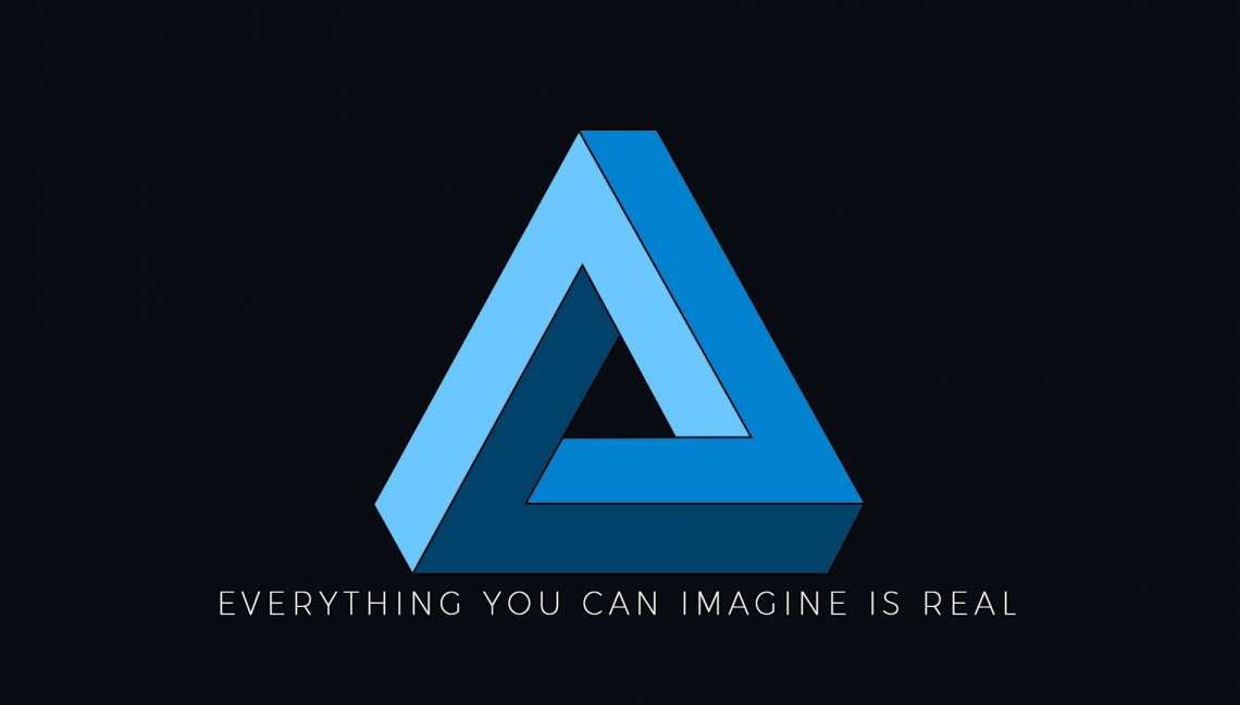 Logo blue triangle