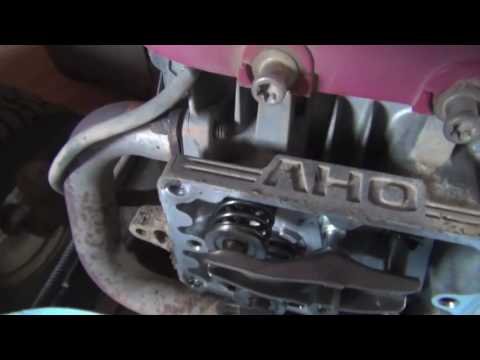 How to makr valve adjustment on a 4 stroke atv