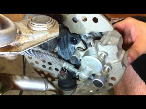 How to change front brakes on polaris atv