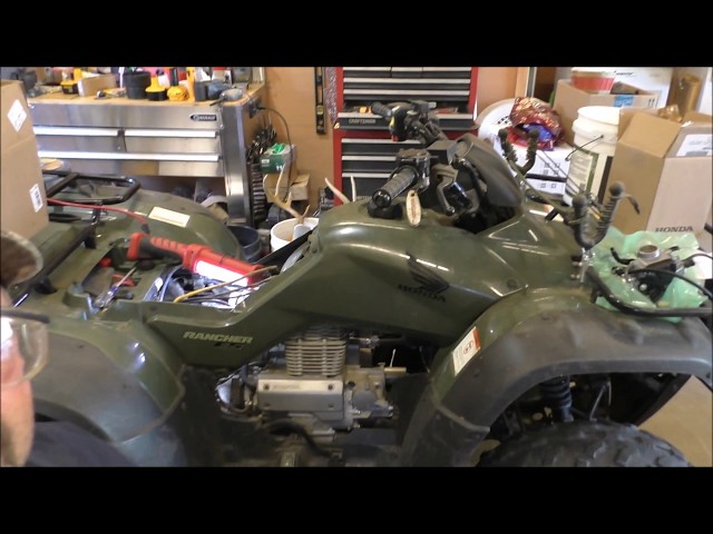 How to change the oil on a honda rancher atv