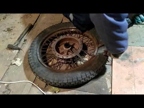 How to remove tire from rim motorcycle