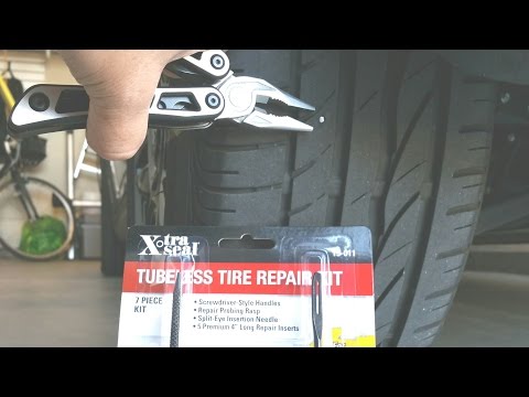 How long can you ride with a nail in your tire