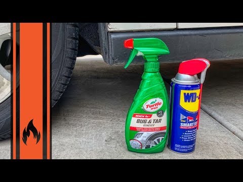 How to remove tar off tires