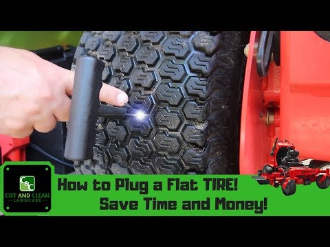 How to properly plug a tire