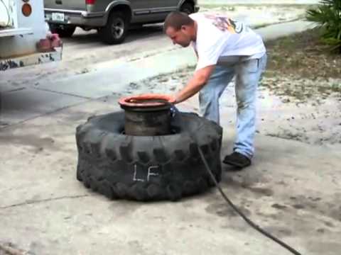 How do you inflate tubeless tires