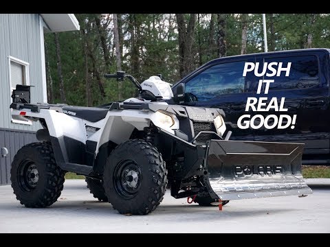 How much snow can an atv go through