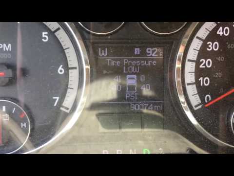 How to reset tire pressure sensor dodge ram 2500