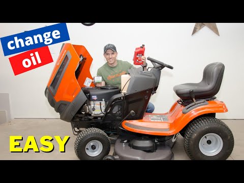 How to change front tire on husqvarna riding mower