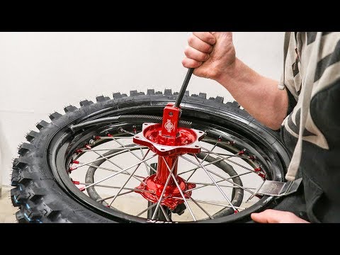 How to take motorcycle tire off rim