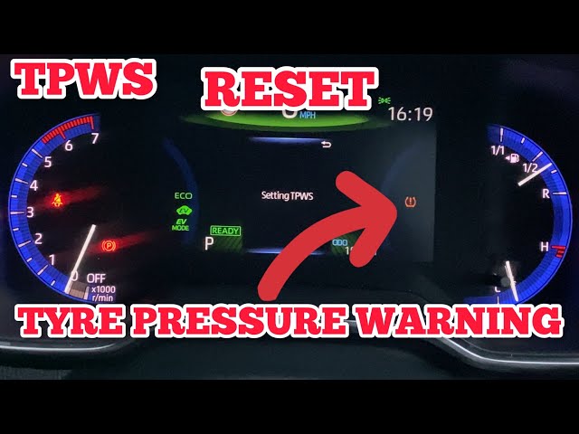 How to reset bmw tire pressure warning light