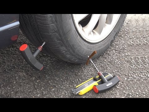 How to fix a tire with nail in it