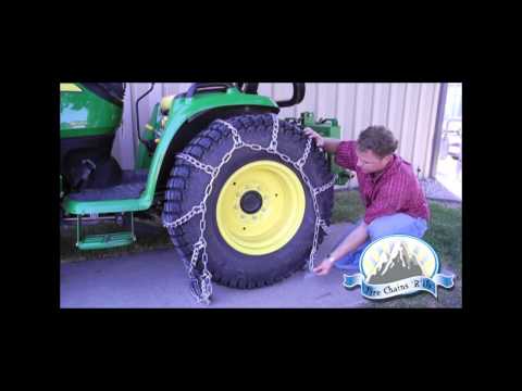 How to install tire chains on a semi