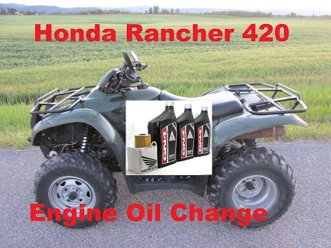 How to change the oil on a 1998 grizzly 600 atv