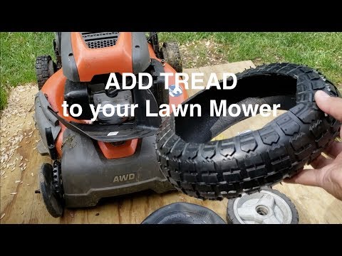 How to measure a lawn mower tire