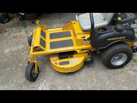 How to change front tire on zero turn mower