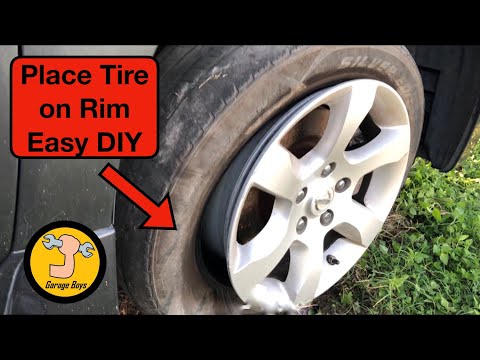 Tire leaks around rim