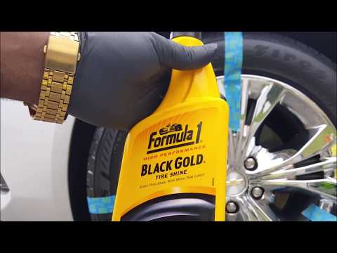 How to remove tire shine