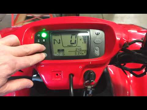 How to reset honda atv oil change