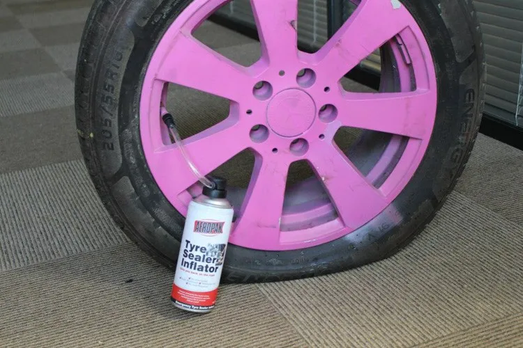 Tire slow leak sealer