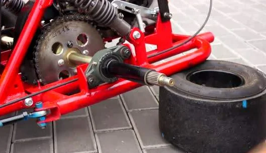 How to put atv tires on a go kart