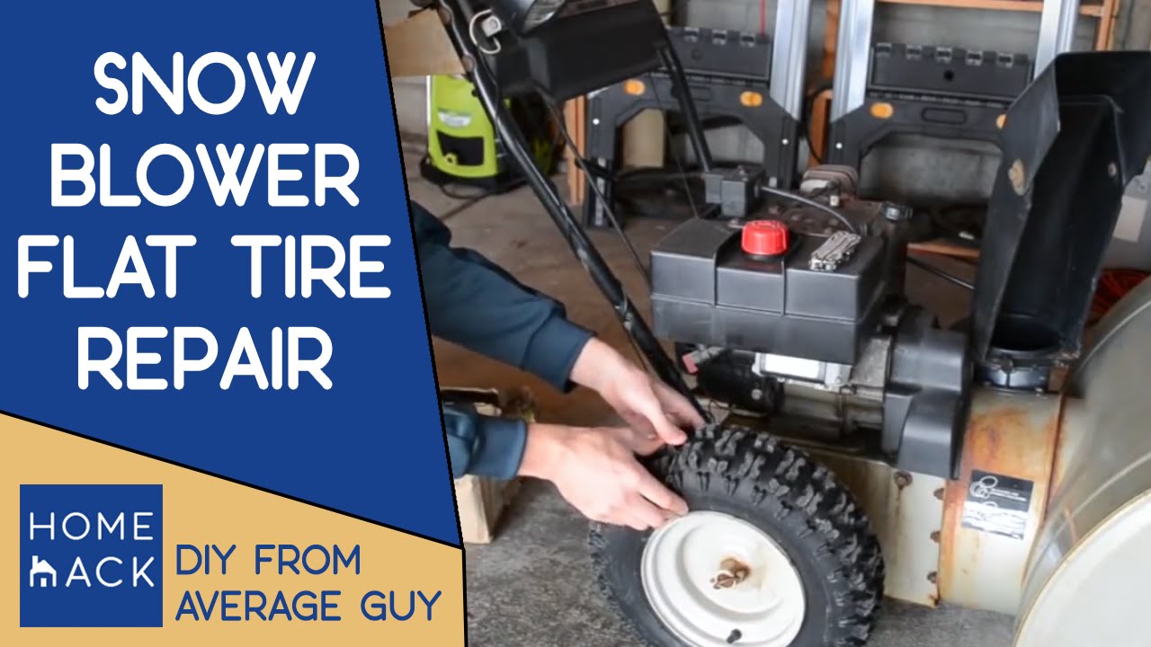 How to remove snow blower tire from rim