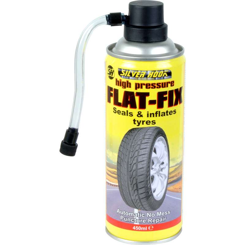 Had a flat tyre. Tubeless Tire Repair Kit. Emergency Flat Tyre Repair Kit. Flat Fix. Tyre Inflator Seals inflates.